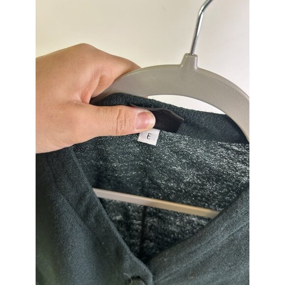 Eileen Fisher Wool Lightweight Knit Button Shirt Cardigan Sweater - Picture 4 of 5